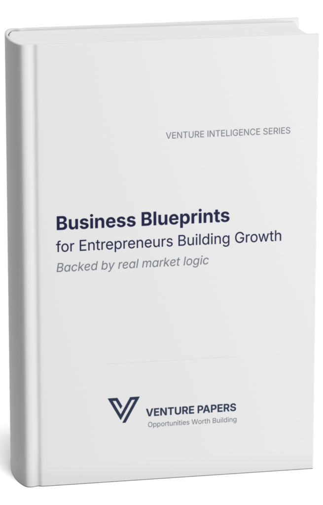 Business Blueprints for Entrepreneurs Building Growth book cover by Venture Papers